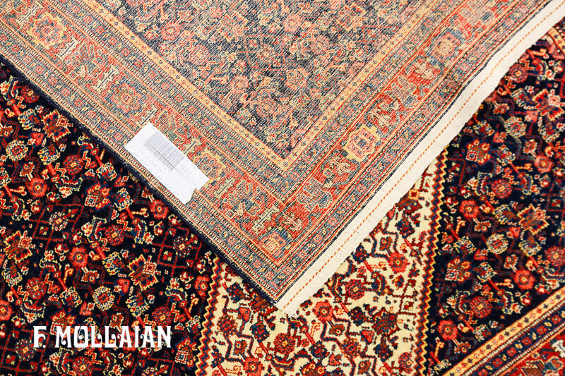 فرش آنتیک ایرانی سنه با نقوش استیلیزه کد:۵۵۸۶۰۱۵۲